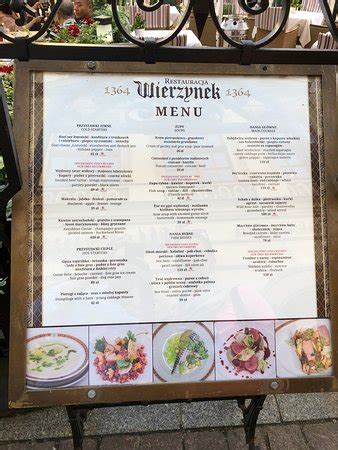 wierzynek menu ceny|WIERZYNEK RESTAURANT, Krakow